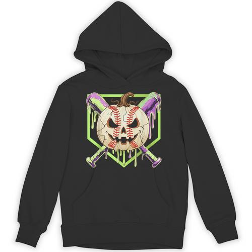 Baseball Pumpkin Halloween Baseball Drip Spooky Halloween Unisex Hoodie - Sportilla