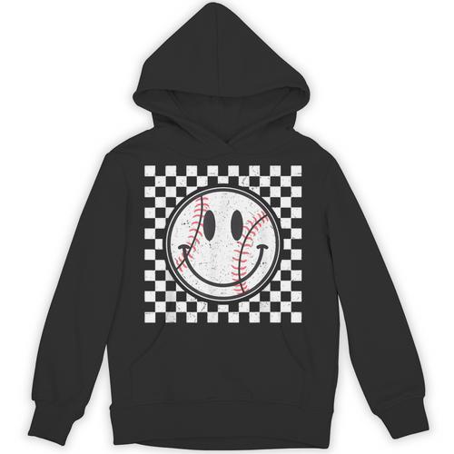 Baseball Season Happy Game Day Trendy Sports Vintage Unisex Hoodie - Sportilla