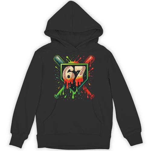 Baseball Six Seven 67 Meme Ice Cream Drip Xmas Men Women Unisex Hoodie - Sportilla