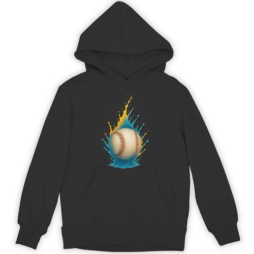 Baseball Splash Team Player For Kids Men Women Unisex Hoodie - Sportilla