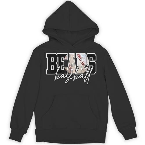Bears Baseball Mom Game Day School Spirit Bear Pride Unisex Hoodie - Sportilla