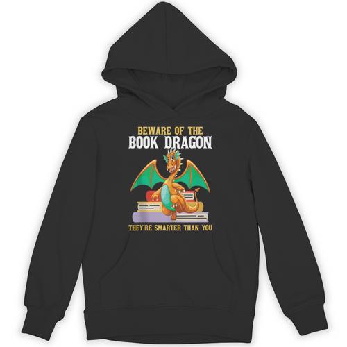 Beware Of The Book Dragon Mythical Creatures Unisex Hoodie - Bookorys DE