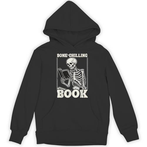 Bone-Chilling Book Skeleton Reading Bookworm Book Lovers Unisex Hoodie - Bookorys DE