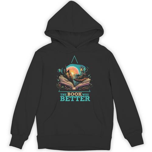 The Book Was Better Literature Reading Bookworm Unisex Hoodie - Bookorys AU
