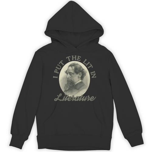 Book Club I Put The Lit In Literature Charles Dickens Unisex Hoodie - Bookorys