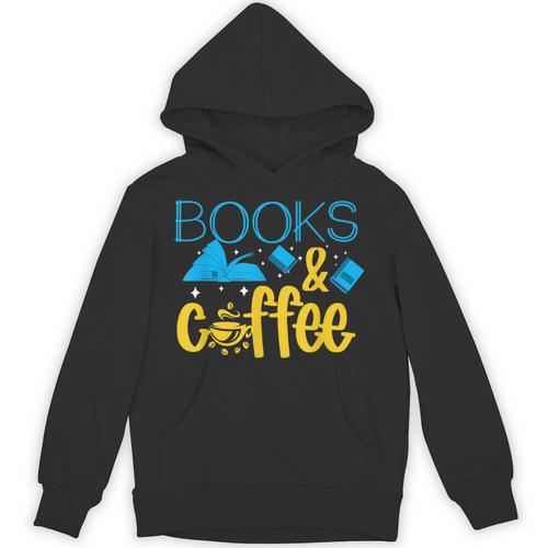 Book Coffee Drink Coffee Read Books Library Bookworm Nerd Unisex Hoodie - Bookorys CA