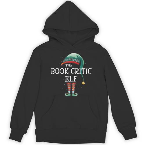 Book Critic Elf Job Christmas Unisex Hoodie - Bookorys