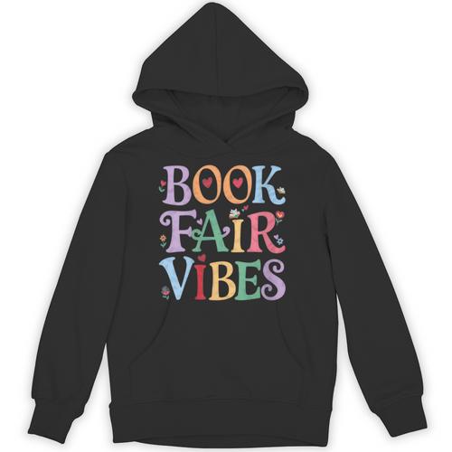Book Fair Vibes Groovy Retro Reading Unisex Hoodie - Bookorys CA