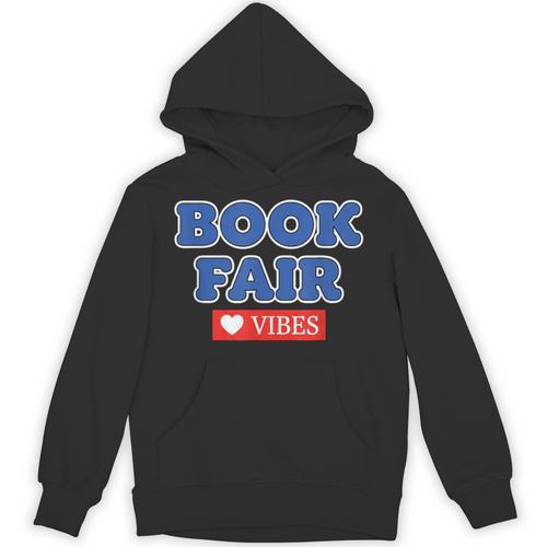 Book Fair Vibes Kids Retro Book Fair Book Lover Unisex Hoodie - Bookorys AU