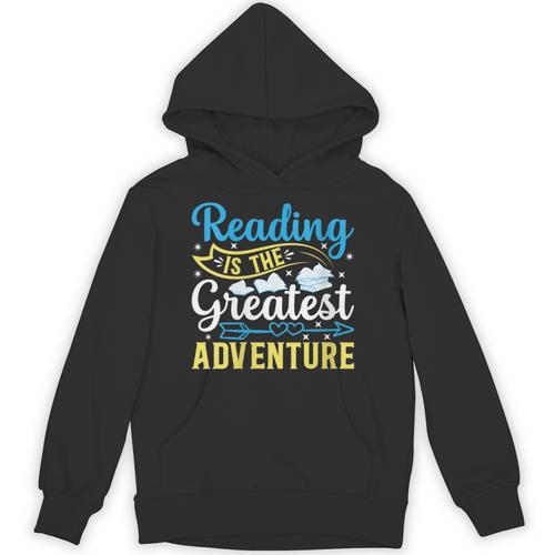 Book Librarian Reading Is The Greatest Adventure Book Lover Unisex Hoodie - Bookorys