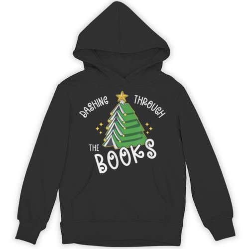 Book Lover Christmas Tree Holiday Reading Love To Read Unisex Hoodie - Bookorys CA
