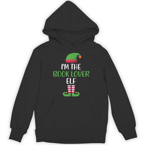 Book Lover Elf Family Matching Christmas Group Xmas Unisex Hoodie - Bookorys