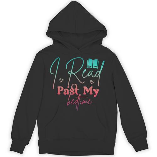 Book Lover I Read Past My Bedtime Bookworm Readers Librarian Unisex Hoodie - Bookorys AU