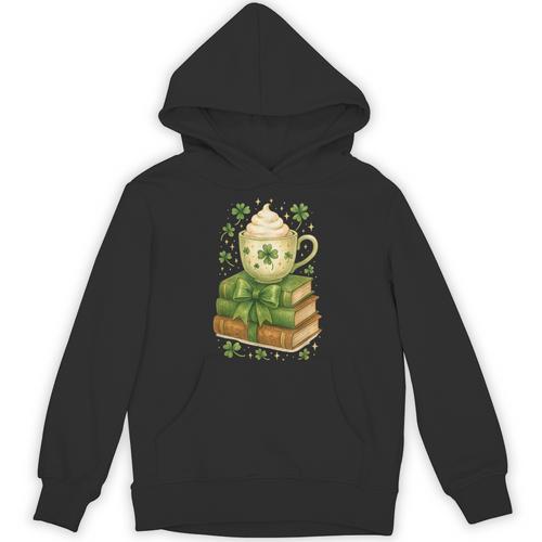 Book Lover St Patricks Day Teacher Cosy Librarycore Unisex Hoodie - Bookorys DE