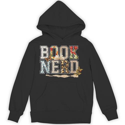 Book Nerd Vintage Floral Aesthetic Leopard Print Unisex Hoodie - Bookorys DE