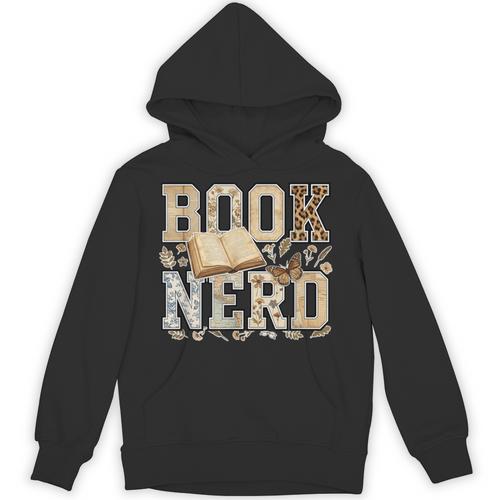 Book Nerd Vintage Floral Booktrovert Reading Lover Bookish Unisex Hoodie - Bookorys