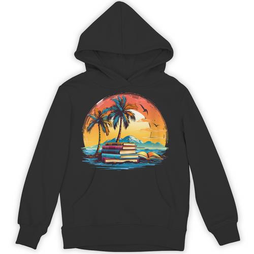 Book Paradise Tropical Island Beach Ocean Summer Reading Unisex Hoodie - Bookorys