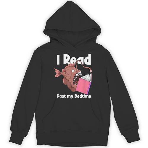 Book Reading Anglerfish I Read Past My Bed Time Librarian Unisex Hoodie - Bookorys