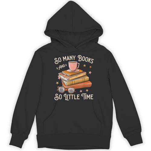Book Reading Kafee Librarian Vele Books And Little Time Unisex Hoodie - Bookorys DE
