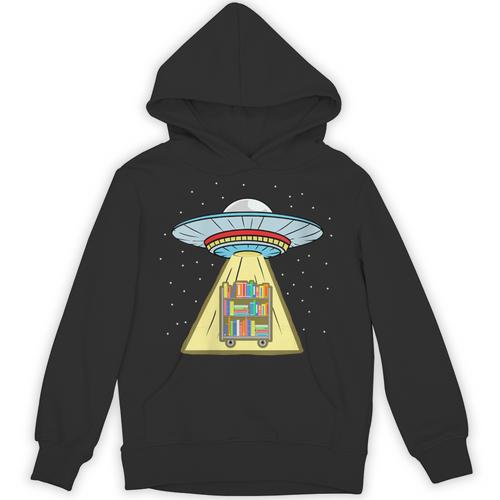 Book Shelf Ufo Abduction Unisex Hoodie - Bookorys UK