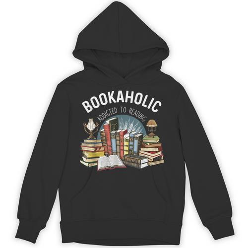 Bookaholic Addicted To Reading Book Lovers Literacy Unisex Hoodie - Bookorys AU