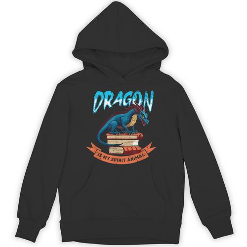 Booknerd Easily Distracted By Dragons And Books Dragon Lover Unisex Hoodie - Bookorys UK