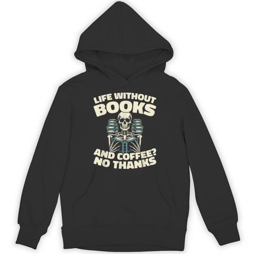 Books Bibliophile Librarian Library Literature Bookworm Unisex Hoodie - Bookorys