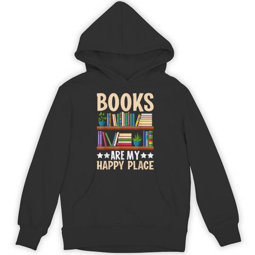 Books Are My Happy Place Unisex Hoodie - Bookorys AU