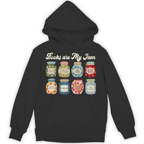 Books Are My Jam Shirt Book Lover Reader Reading Teacher Unisex Hoodie - Bookorys