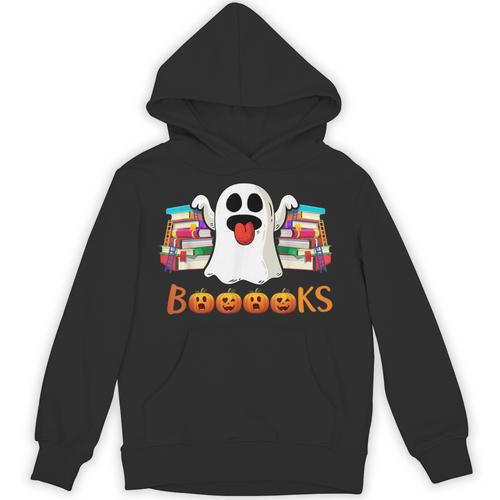 Books Lovers Boo Scary Ghost T Shirt Unisex Hoodie - Bookorys UK