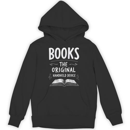 Books The Original Handheld Device Book Reading Unisex Hoodie - Bookorys
