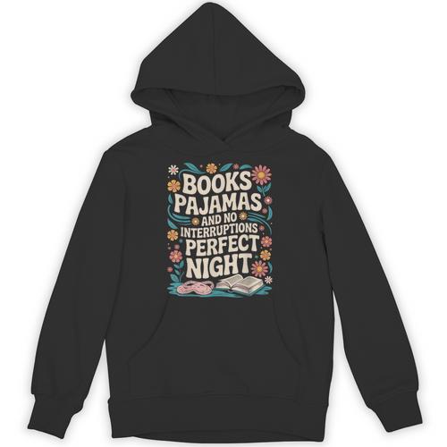 Books And Pajamas Book Lover Reading Reader Unisex Hoodie - Bookorys AU