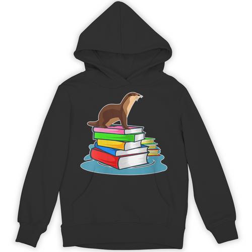 Books Sea Otter Teacher Unisex Hoodie - Bookorys DE