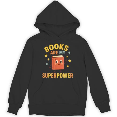 Books Are My Superpower Cute Reading Lover Unisex Hoodie - Bookorys AU