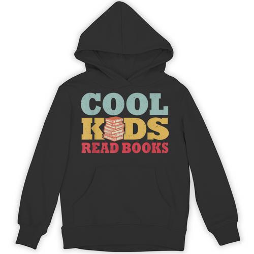 Bookworm Cool Kids Read Books Book Lover Reading Unisex Hoodie - Bookorys