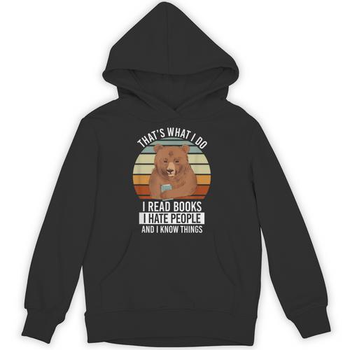 Bookworm I Bookworm I Read Books Hate People Anti Social Unisex Hoodie - Bookorys DE