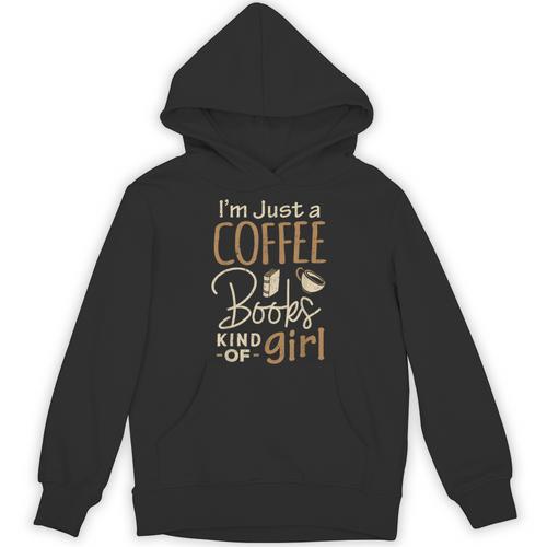 Bookworm Shirt I'm Just A Coffee Books Lover Women Girl Tee Unisex Hoodie - Bookorys