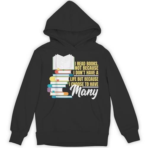 Bookworm Shirt I Read Books Reader Nerd Unisex Hoodie - Bookorys DE