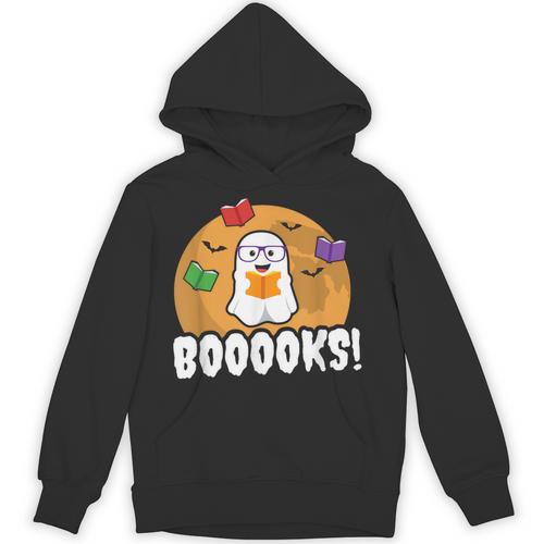 Booooks Ghost T Shirt Boo Read Books Library Unisex Hoodie - Bookorys
