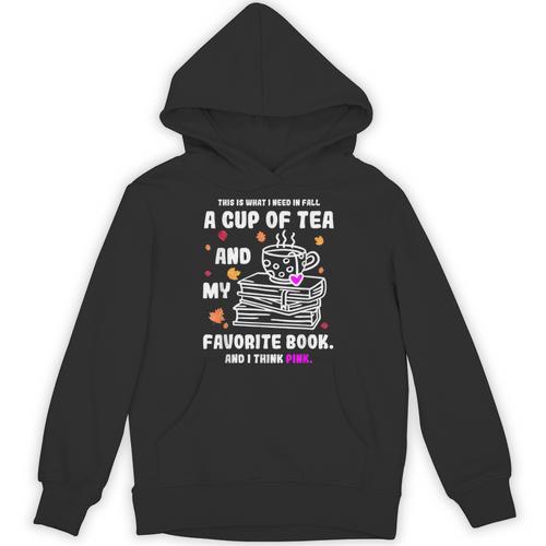Breast Cancer Think Pink Book Reading Lover Unisex Hoodie - Bookorys