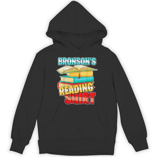 Bronson's Reading Shirt Personalized Book Reading Unisex Hoodie - Bookorys DE