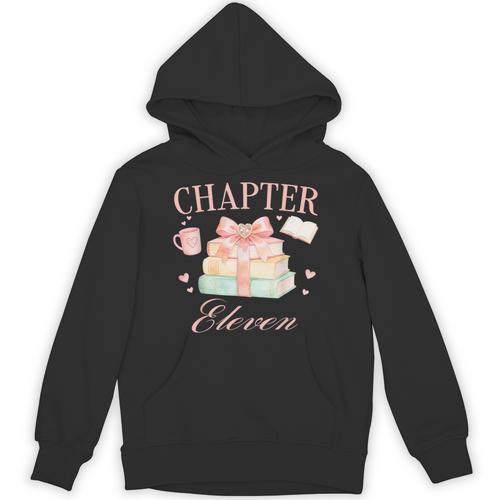 Chapter 11th Birthday Bookworm 11 Years Old Cute Book Loves Unisex Hoodie - Bookorys DE