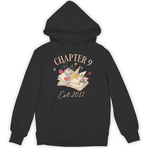 Chapter 9 Years Old For Book Lover 9th Birthday Bookworm Unisex Hoodie - Bookorys DE