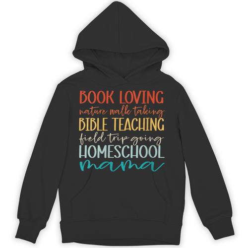 Christian Women Retro Homeschool Mama Book Loving Field Trip Unisex Hoodie - Bookorys