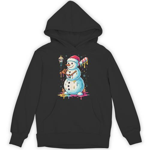 Christmas Baseball Snowman Drip For Boys Men Girls Women Unisex Hoodie - Sportilla