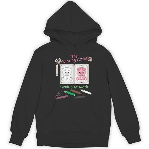 Coloring Book For Kids Ages 3 To 5 Color Inside The Lines Unisex Hoodie - Bookorys