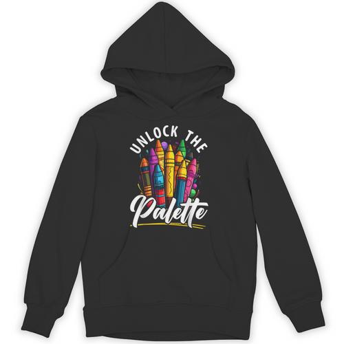 Coloring Book Lover Childrens Book Drawing Coloring Color Unisex Hoodie - Bookorys CA
