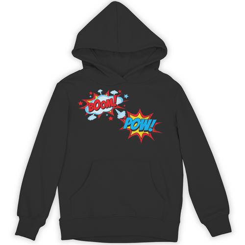 Comic Book POW Shirt BOOM Retro Superhero Costume Unisex Hoodie - Bookorys UK