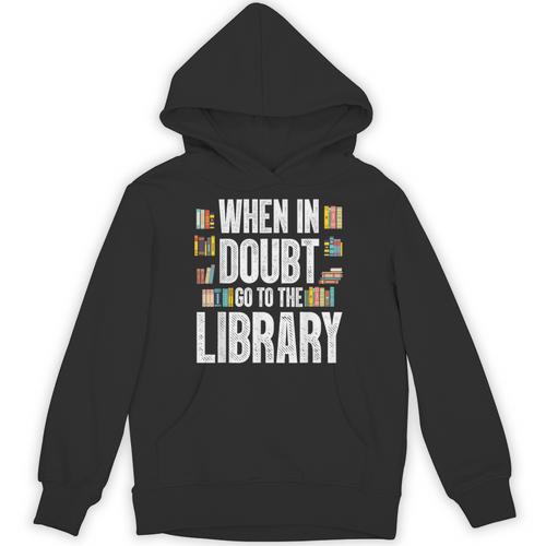 Cool Book Reader Men Women Library Themed Bookworm Librarian Unisex Hoodie - Bookorys AU