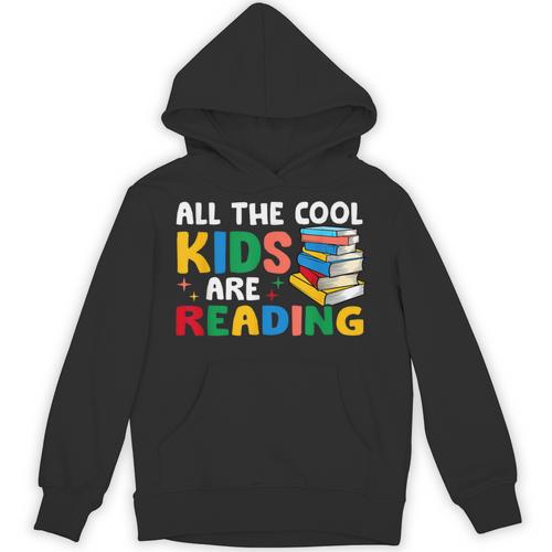 All The-Cool Kids Are Reading Teacher Book Lover Librarian Unisex Hoodie - Bookorys CA